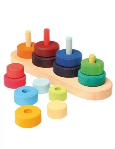 Kolorowe piramidy do układania