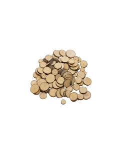 Zestaw drewnianych krążków