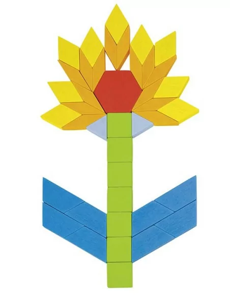 Drewniane puzzle - Mozaika, 250 Elementów