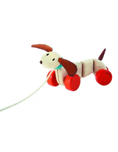 Szczęśliwy piesek do ciągnięcia