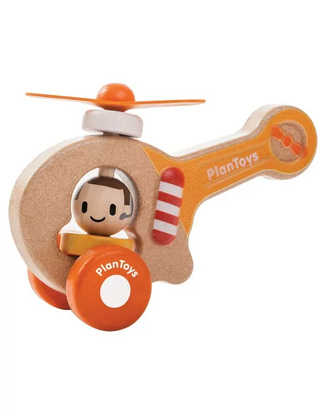 Drewniany pojazd helikopter