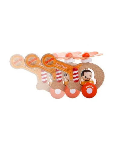 Drewniany pojazd helikopter