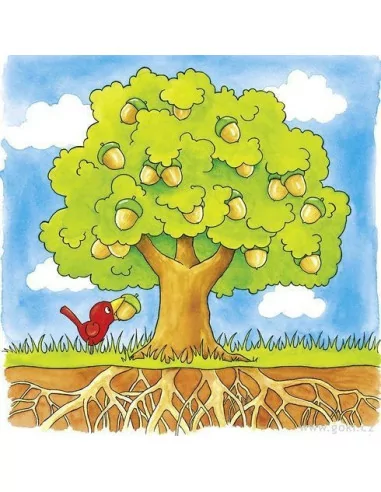 Puzzle warstwowe  – drzewo z nasiona