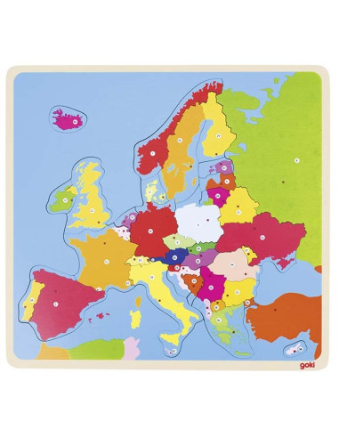 Puzzle na podkładce – Europa