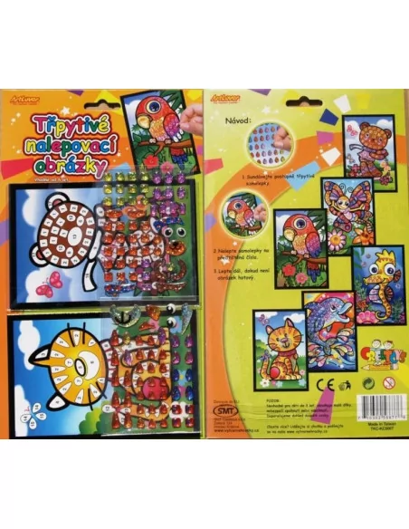 Błyszczące samoprzylepne obrazki, 2 szt.