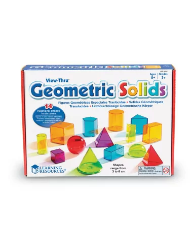 Przezroczyste kolorowe geometryczne bryły