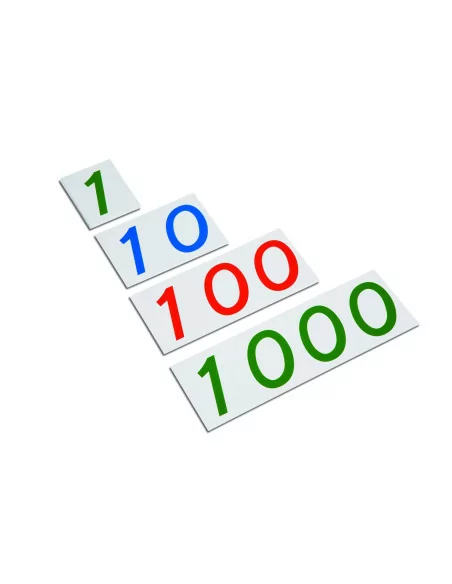 Nienhuis - Duże karty z liczbami, 1-1000