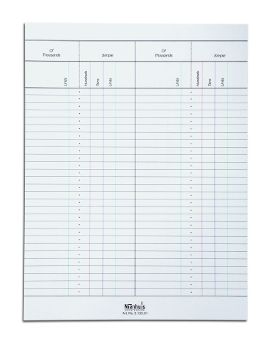 Nienhuis - Małe liczydło - Lined papiery, (50)