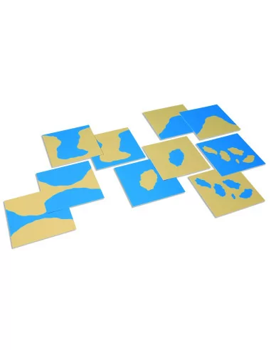 Nienhuis - Karty z kształtami lądów i wód