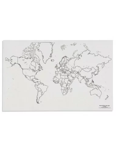 Nienhuis - Mapa świata - polityczne z jeziorami