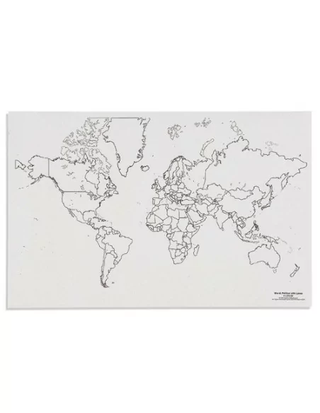 Nienhuis - Mapa świata - polityczne z jeziorami