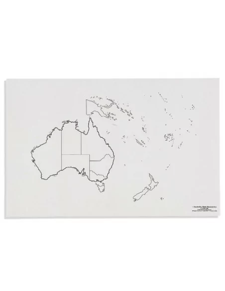 Nienhuis - Mapa Australii - polityczne