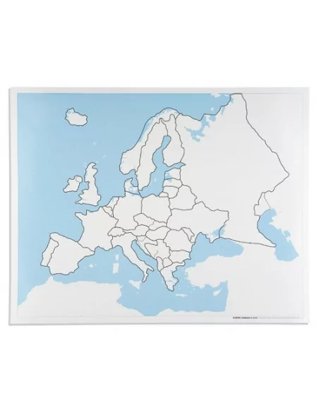 Kontrolní mapa - Europa - mapa kontrolna, EN