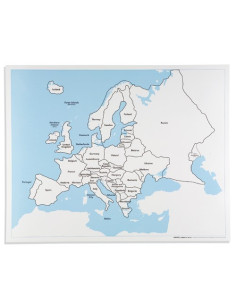 Nienhuis - Europa - mapa kontrolna, EN