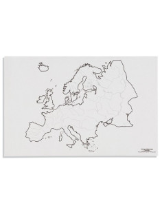 Nienhuis - Mapa Europa - cieki wodne