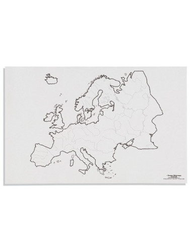 Nienhuis - Mapa Europa - cieki wodne