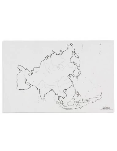 Nienhuis - Mapa Azia - cieki wodne