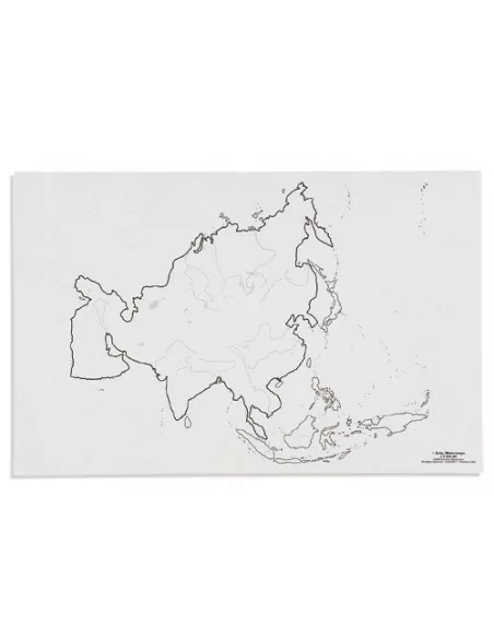 Nienhuis - Mapa Azia - cieki wodne