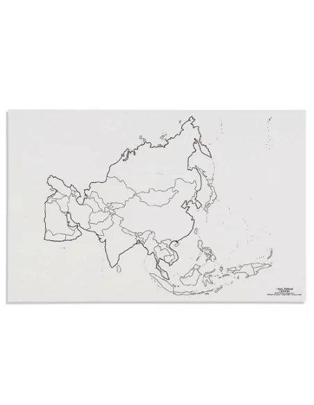 Nienhuis - Mapa Azia - polityczne
