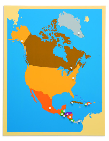 Nienhuis - Puzzlowa mapa Ameryki Północnej