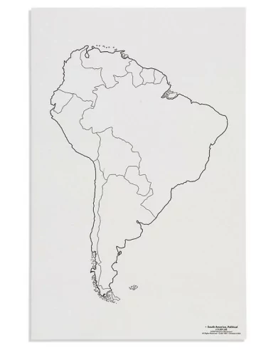Nienhuis - Mapa Ameryki Południowa - polityczne