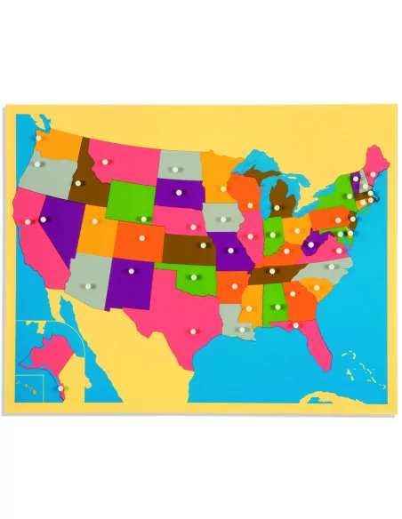 Nienhuis - Puzzlowa mapa USA
