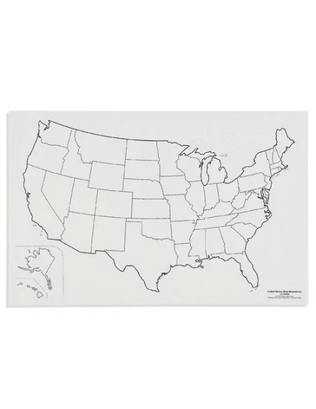Nienhuis - Mapa USA – granice