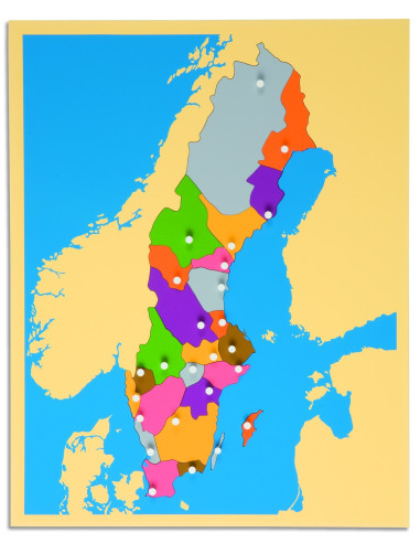 Nienhuis - Puzzlowa mapa - Szwecja