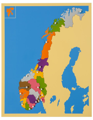 Nienhuis - Puzzlowa mapa - Norwegia