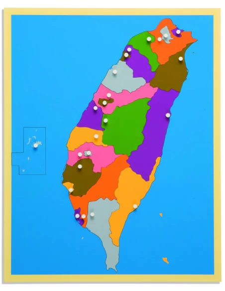 Nienhuis - Puzzlowa mapa - Tajwan