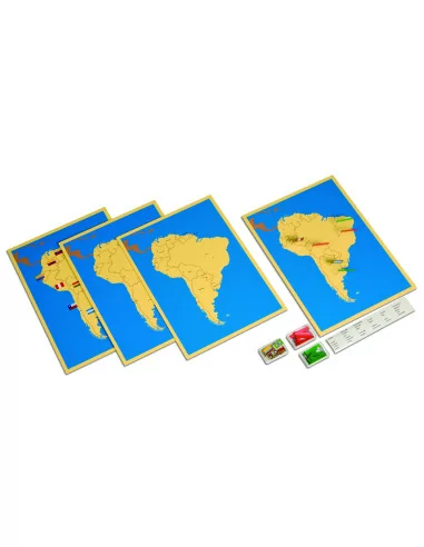 Nienhuis - 4 mapy Ameryki Południowej