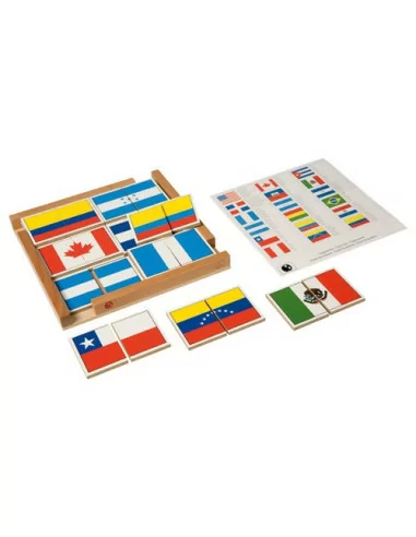 Nienhuis - Puzzle - amerykańskie flagi