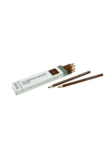 Nienhuis - Kredki - brązowy, 12 sztuk