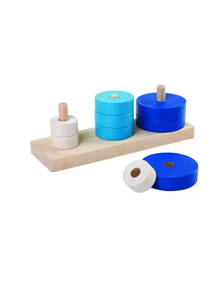 Niebieska układanka - drewniany sorter