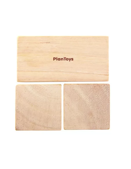 PlanToys - Części, ułamki, kształty, 15 elementów