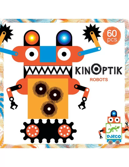 Układanka magnetyczno - optyczna Roboty