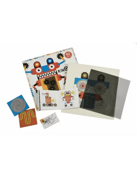 Układanka magnetyczno - optyczna Roboty