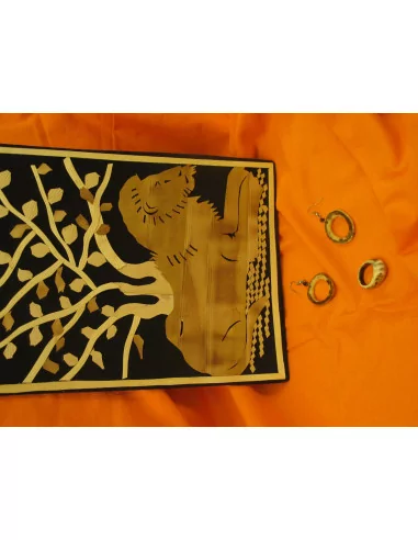 Sada - náušnice, prsten a obrázek lev