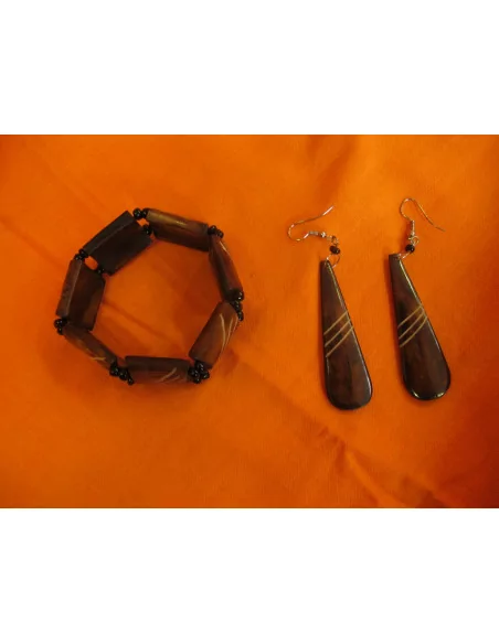 Zestaw - bransoletka, kolczyki i słoń