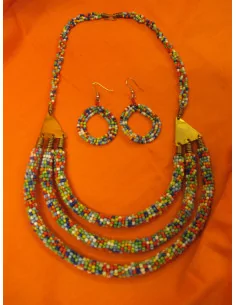 Zestaw - kolczyki i naszyjnik