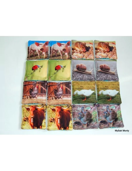 Memory poduszeczki -Zwierzęta