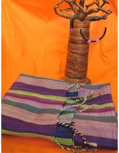 Zestaw - chustka i kolczyki z koralików