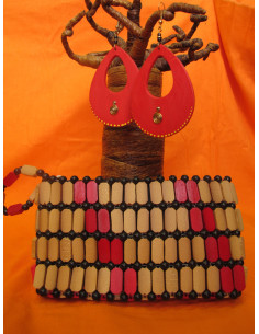 Zestaw - torebka, kolczyki