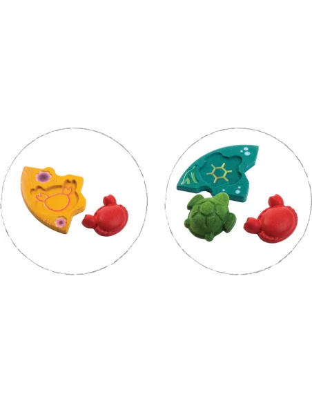 Drewniane puzzle zwierzęta morskie