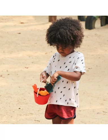 Drewniany zestaw do piaskownicy