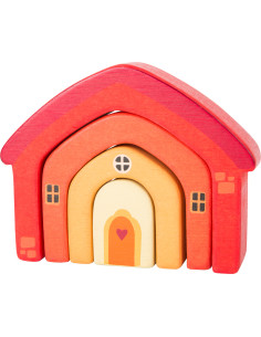 Drewniane klocki - Domek