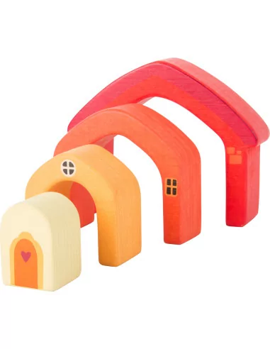 Drewniane klocki - Domek