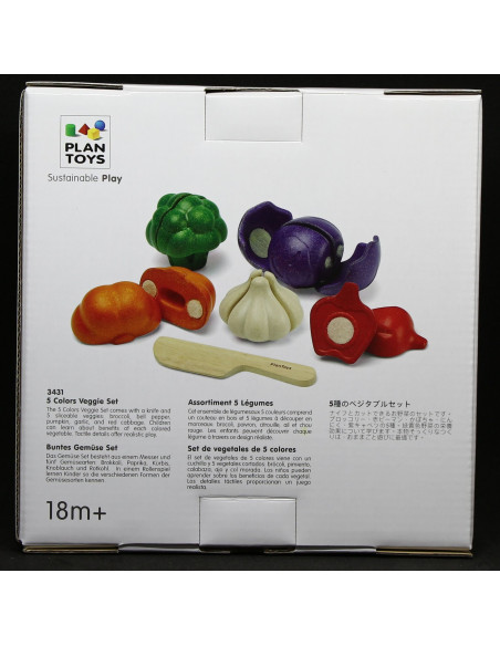Zestaw warzyw w 5 kolorach