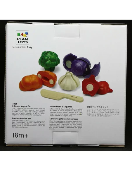 Zestaw warzyw w 5 kolorach