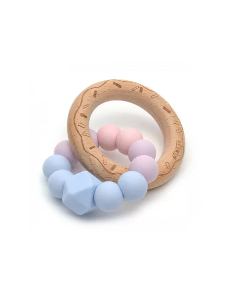 Silikonowy gryzak, pastelowy Donut